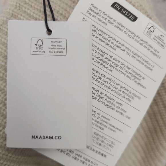 NAADAM Cream Off-the-Shoulder Sweater - Picture 5 of 9